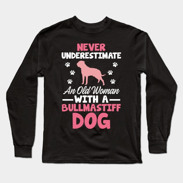 Bullmastiff Owner Gift Bullmastiff Design Middle Aged Owner Long Sleeve T-Shirt by InnerMagic